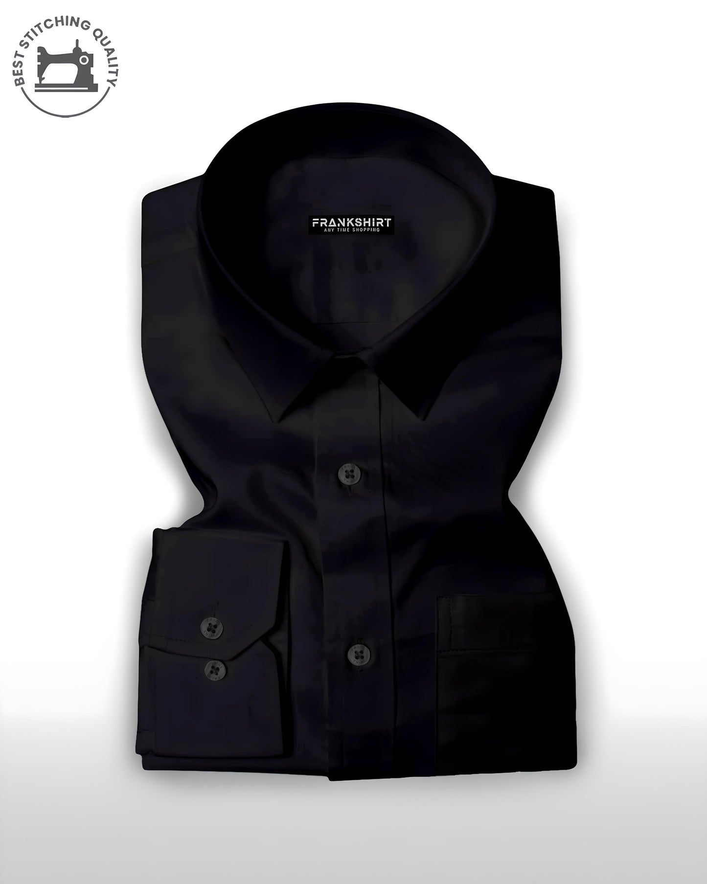 Premium Black I Formal Shirt I Regular Fit I Cotton Shirt(FS023)