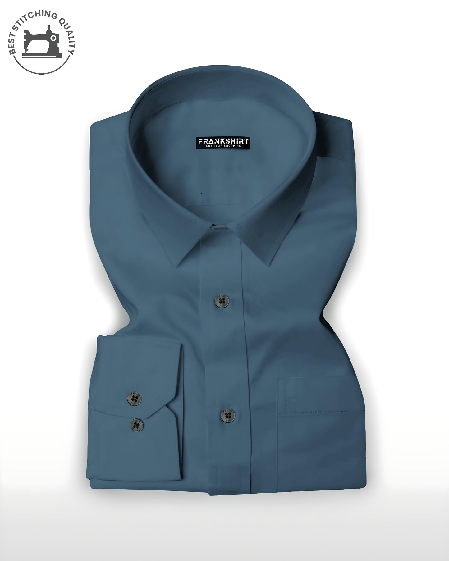 Premium Denim Blue I Formal Shirt I Regular Fit I Cotton Shirt(FS011)
