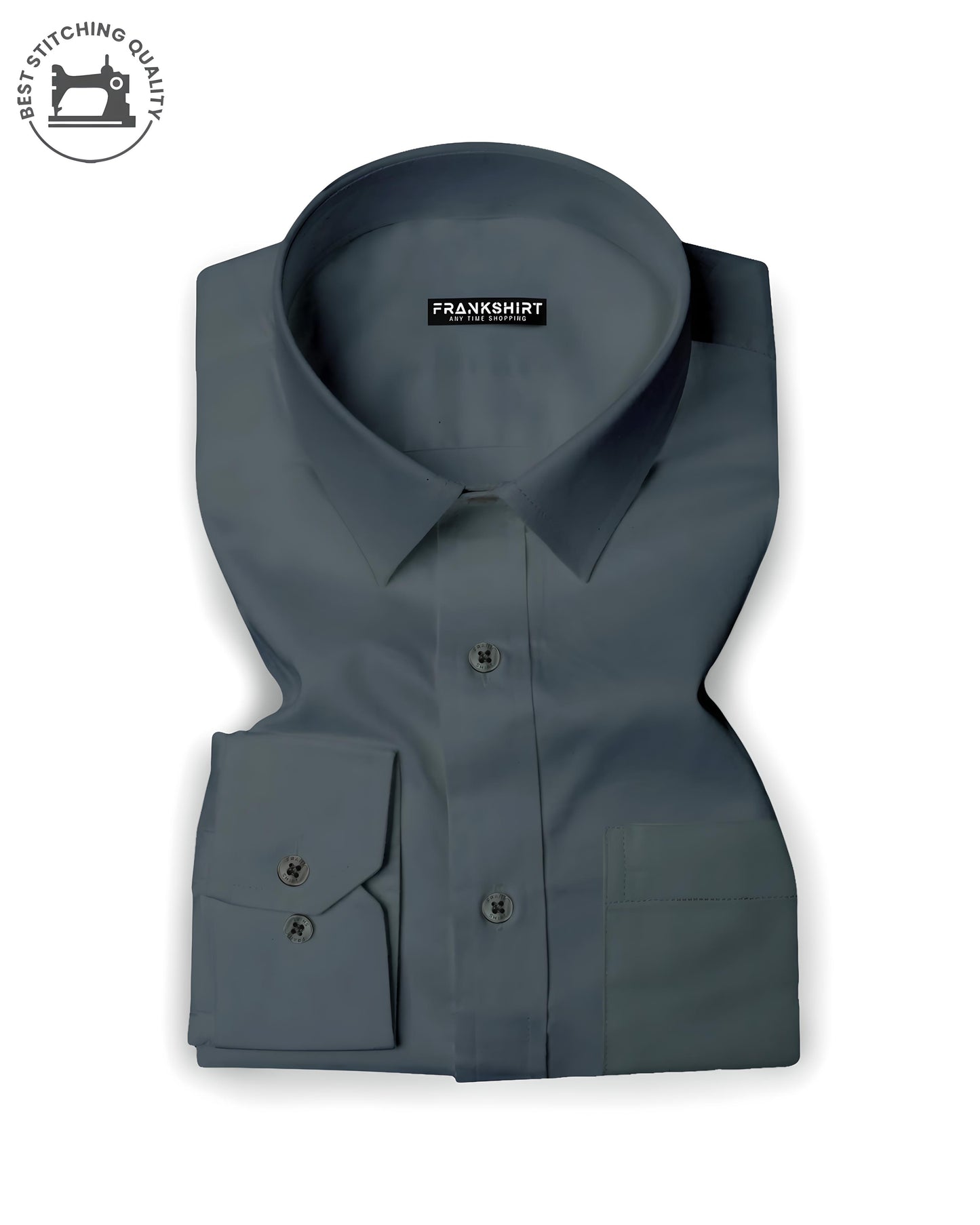 Premium Dark Grey I Formal Shirt I Regular Fit I Cotton Shirt(FS005)