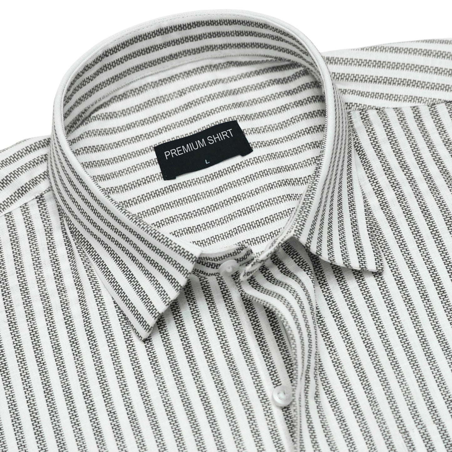 Black Prism Pinstripe Linen Shirt
