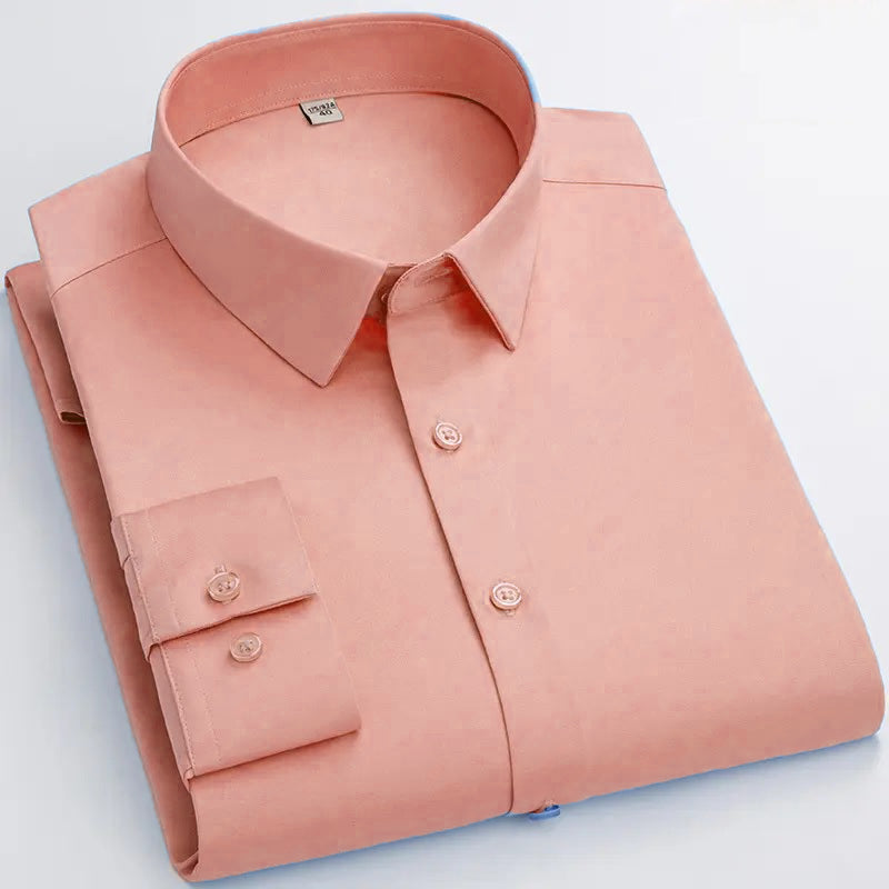 Cotton Blend Solid Shirts (Peech) (FS007)