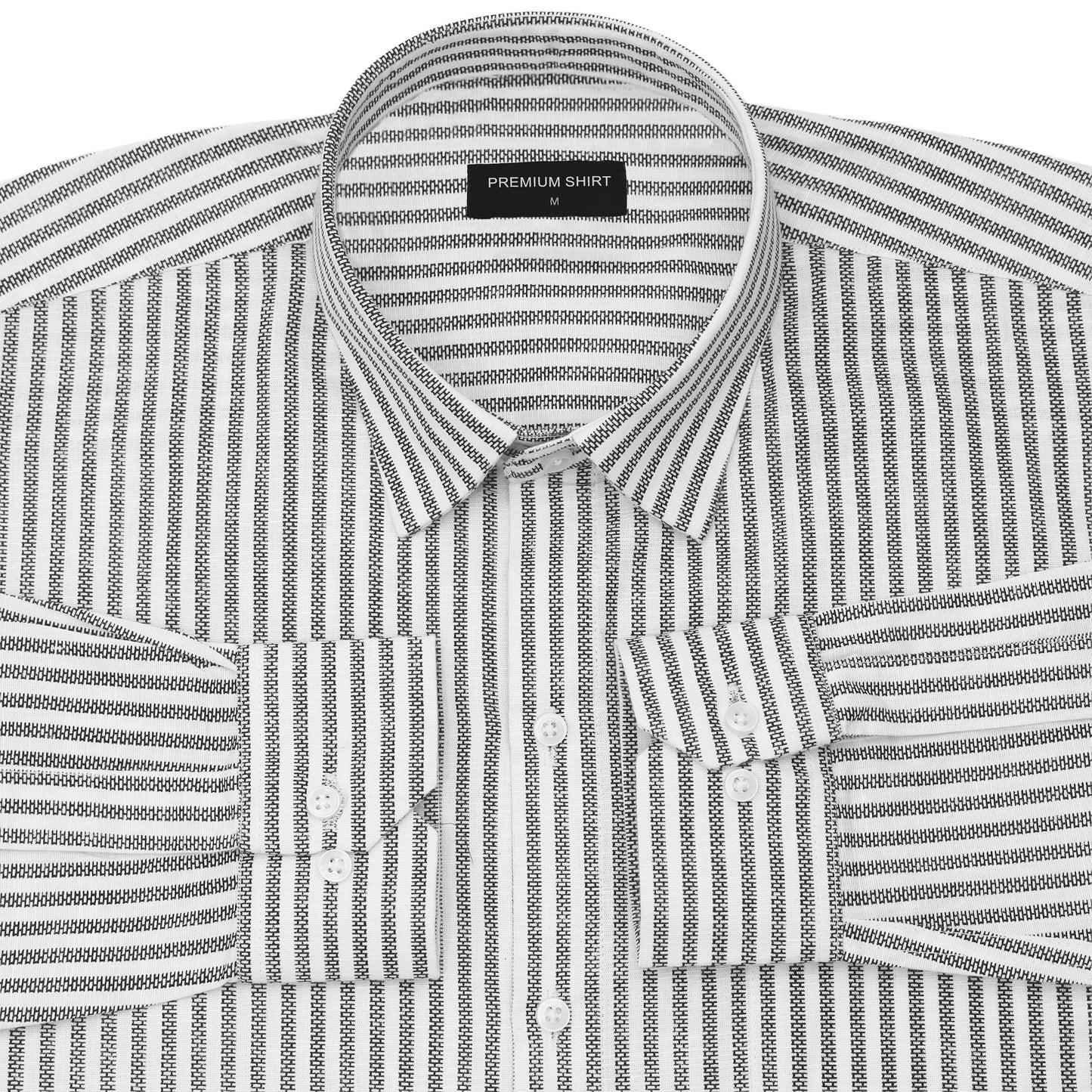 Black Prism Pinstripe Linen Shirt
