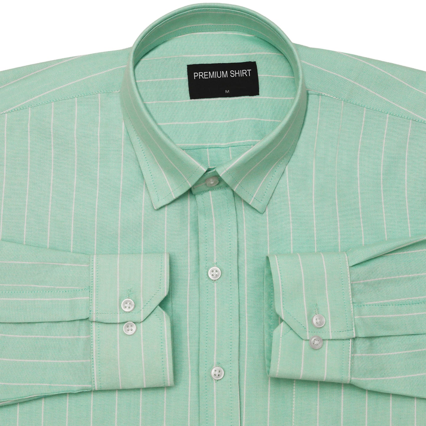 Icy Mint Pinstripe Oxford Shirt