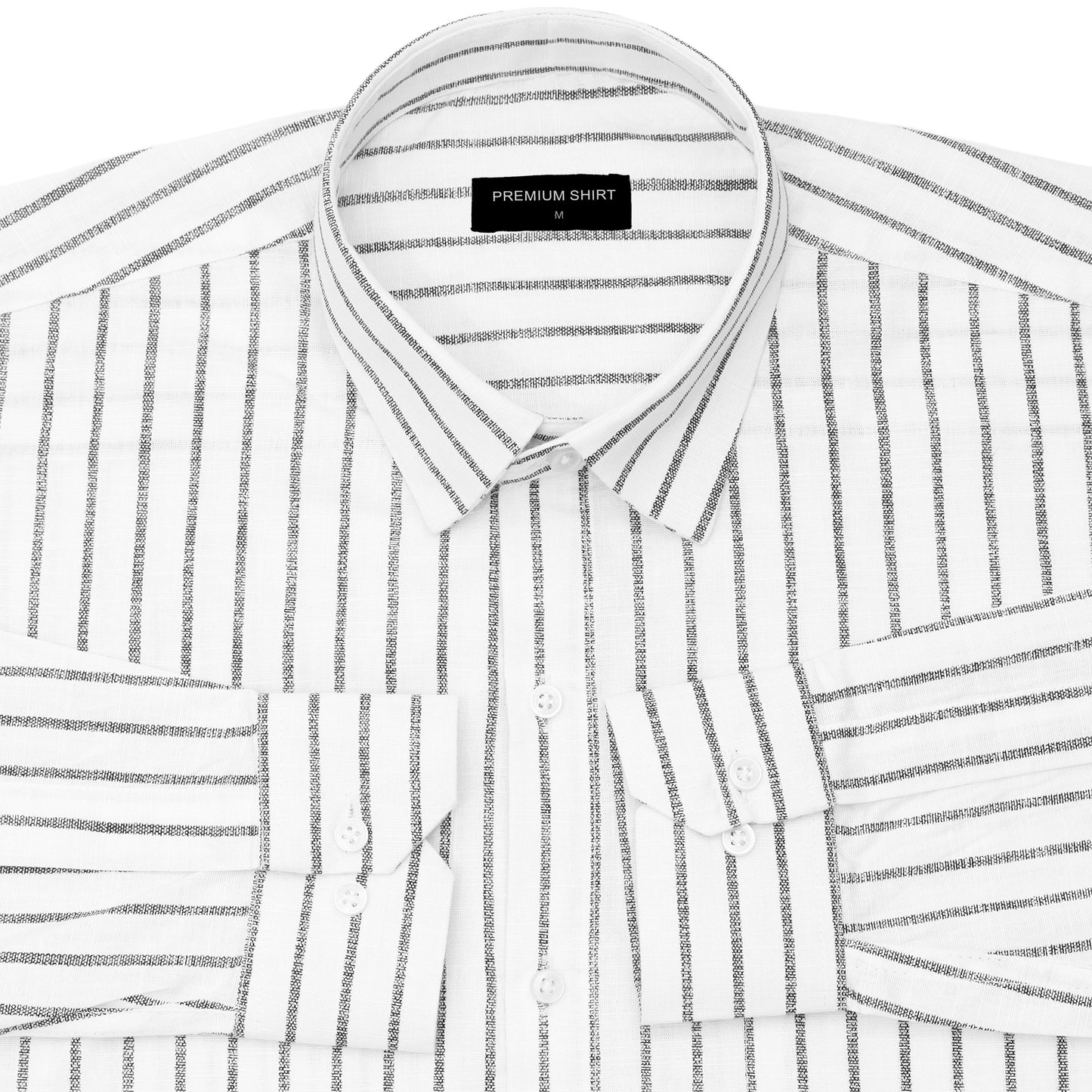 White Pinstripe Linen Shirt