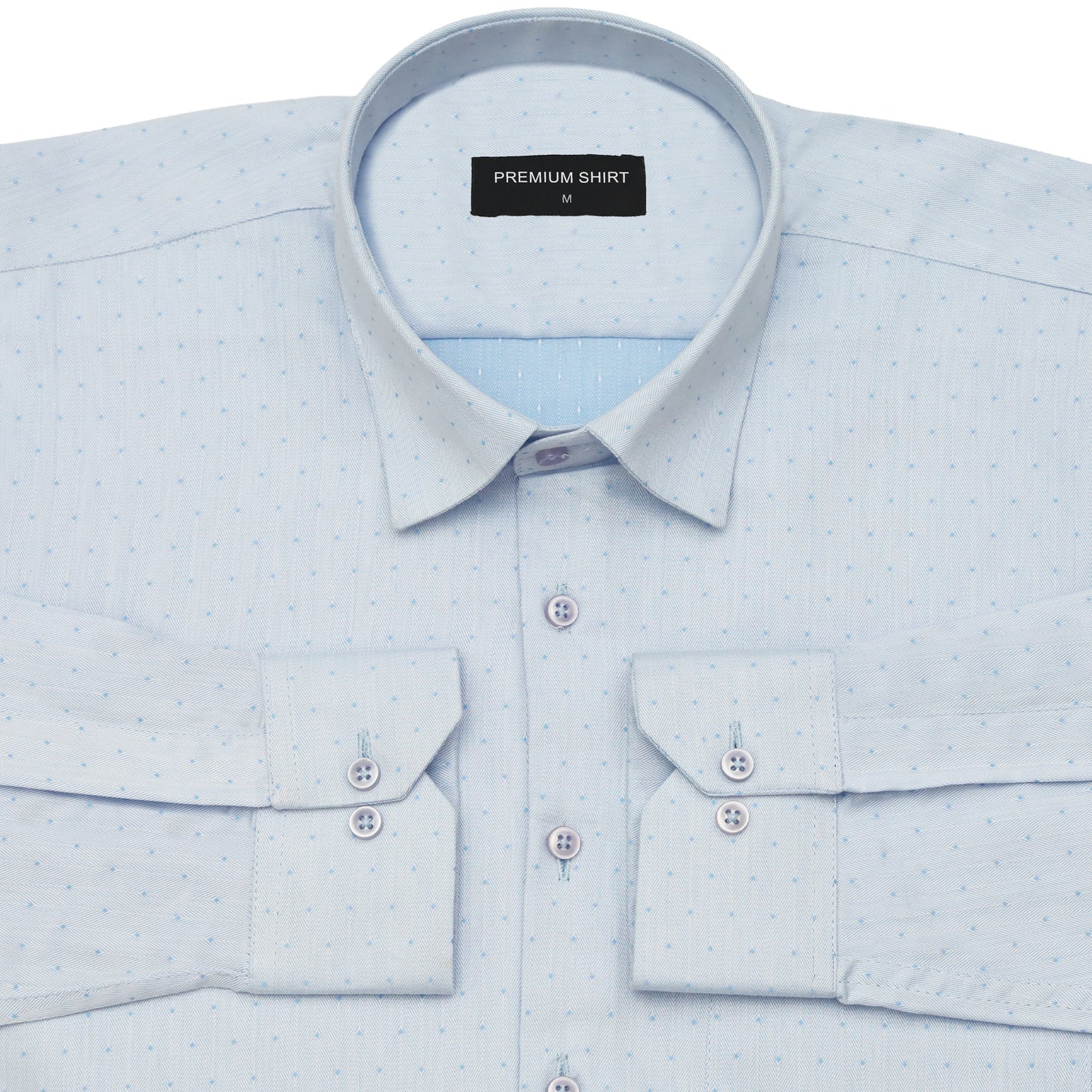 Glaciar Blue Party Wear Shirt for Men