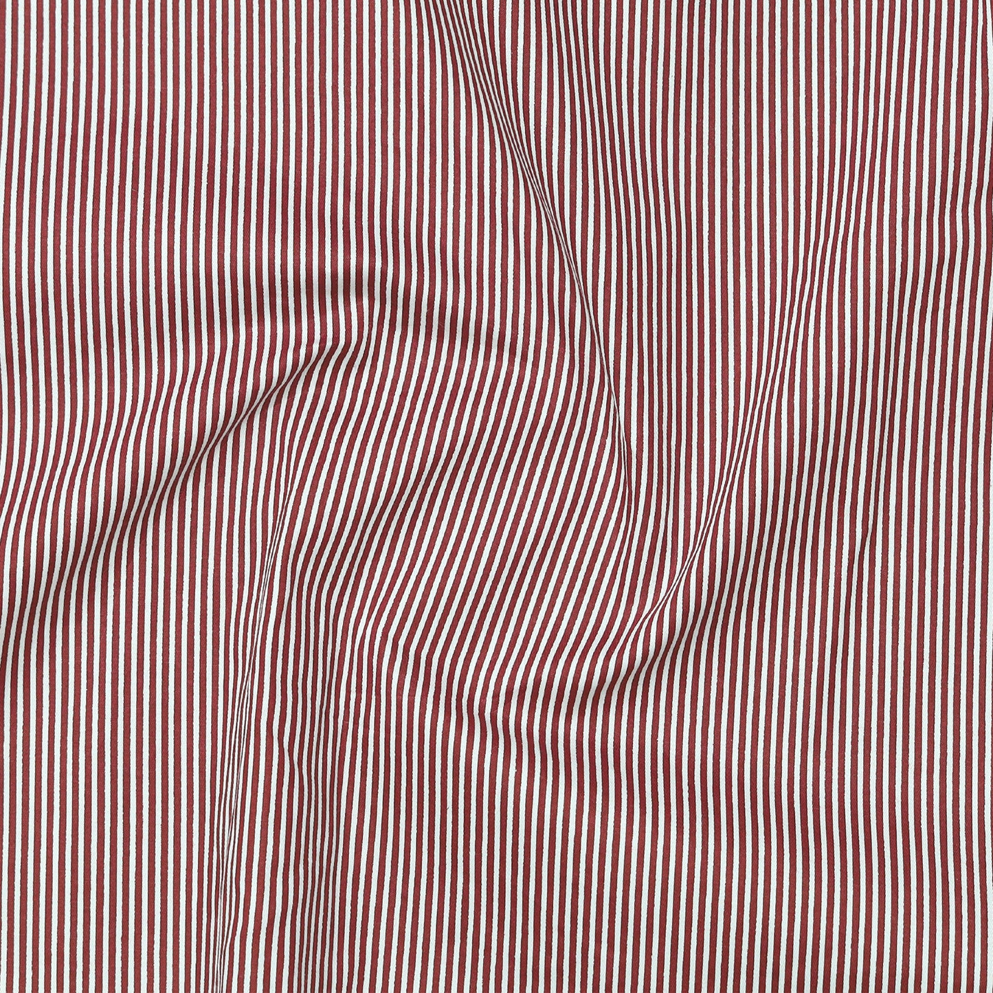 Maroon Cotton Blend Stripes Shirt for Men