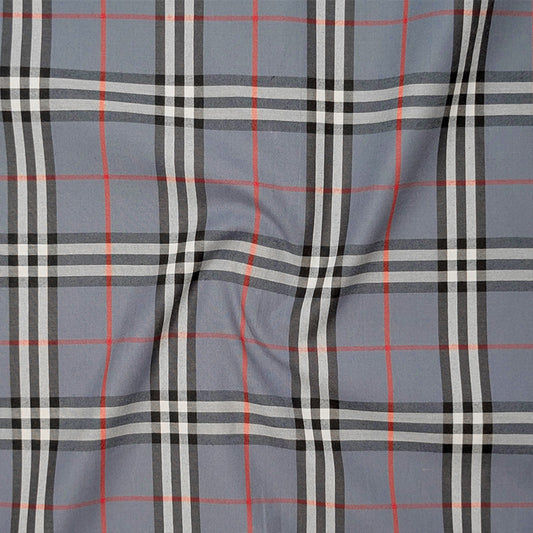 Denim Tartan Check Cotton Shirt For Men