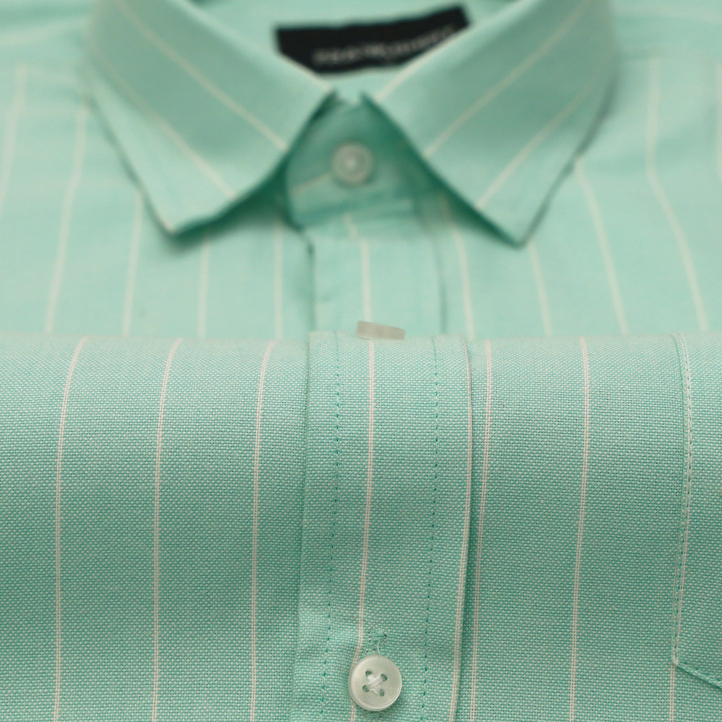 Icy Mint Pinstripe Oxford Shirt