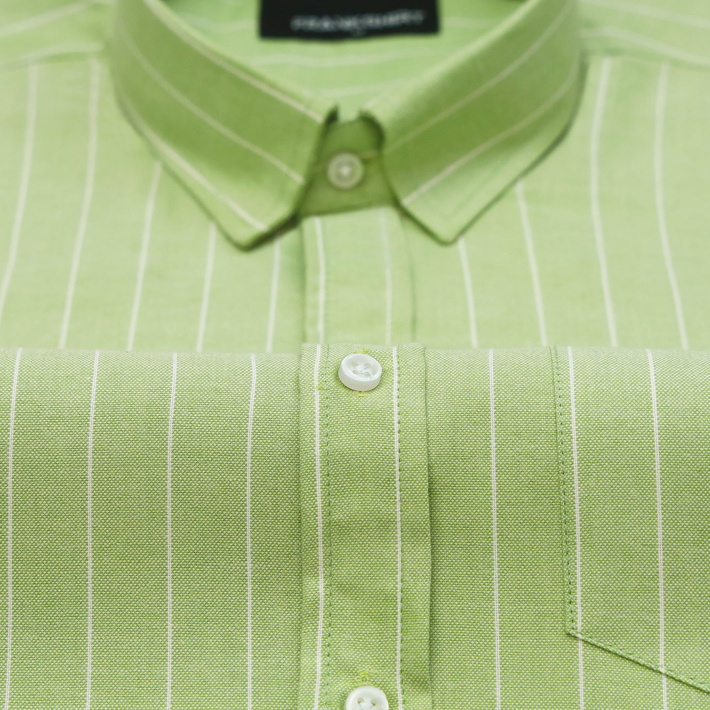Pistachio Pinstripe Oxford Shirt