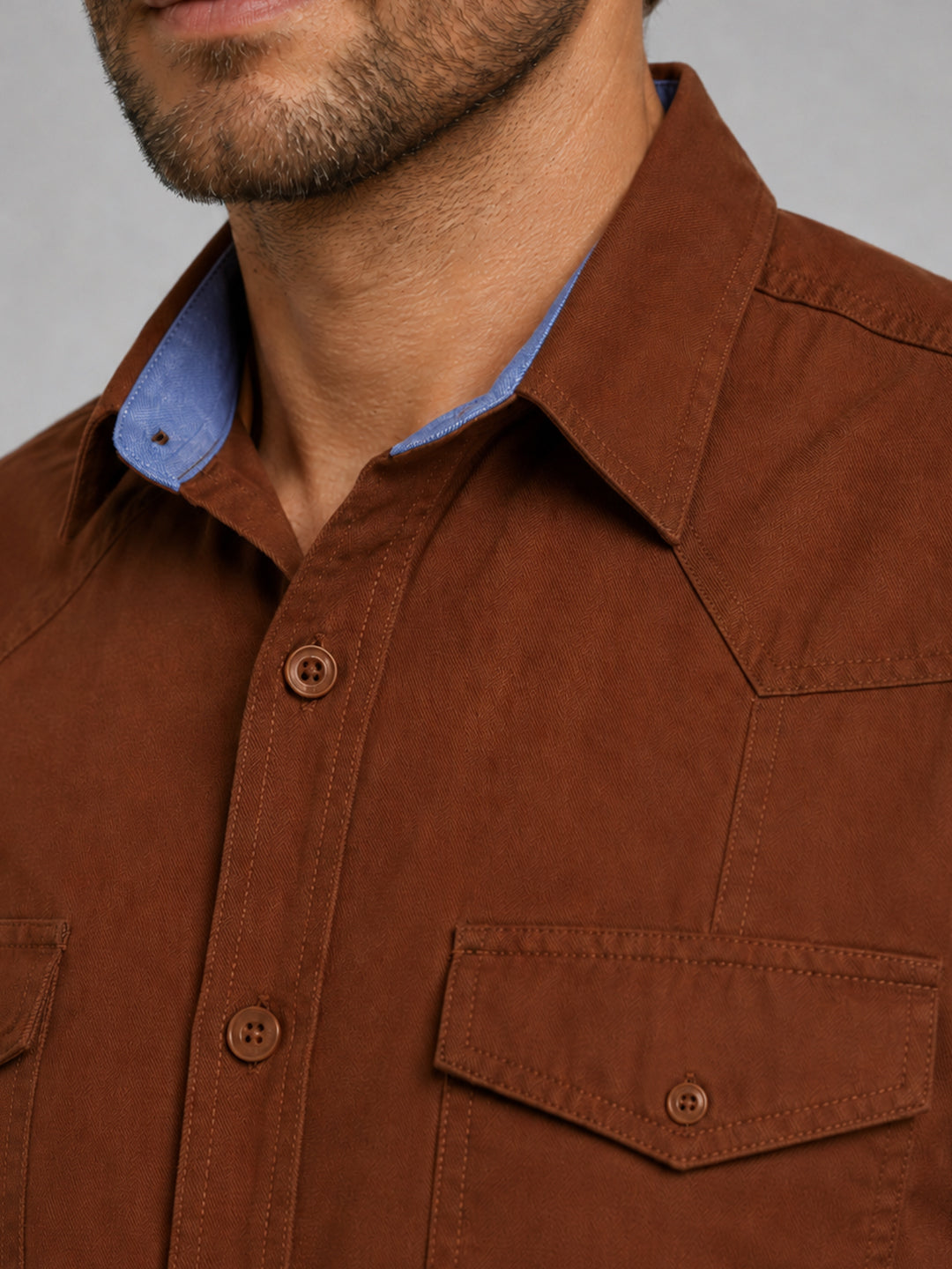 Cargo Style Brown Shirt