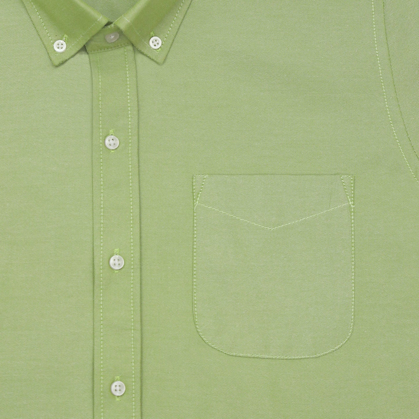 Green Oxford Cotton Shirt For Man