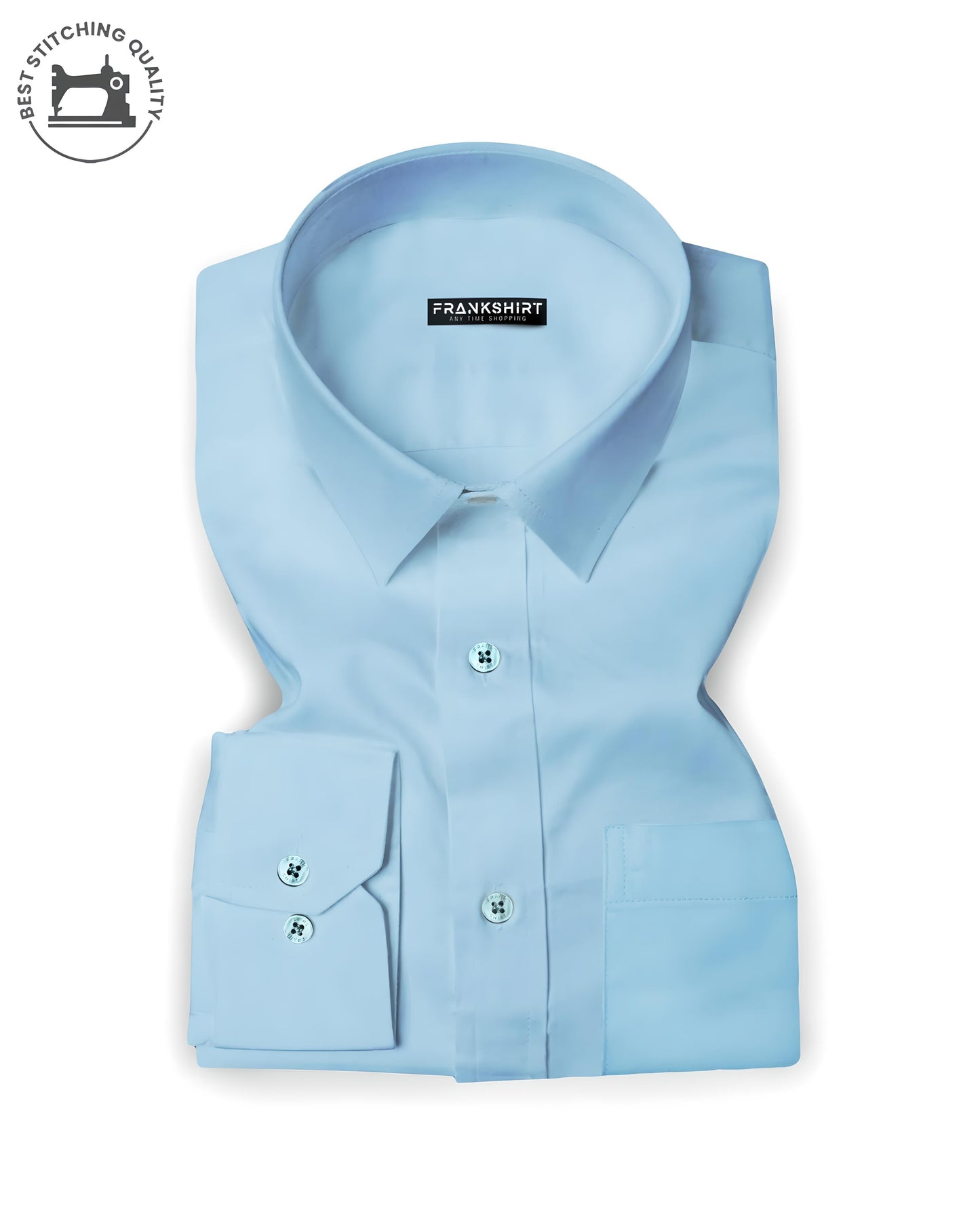 Sky Blue I Formal Shirt I Regular Fit I Cotton Shirt (FS001)