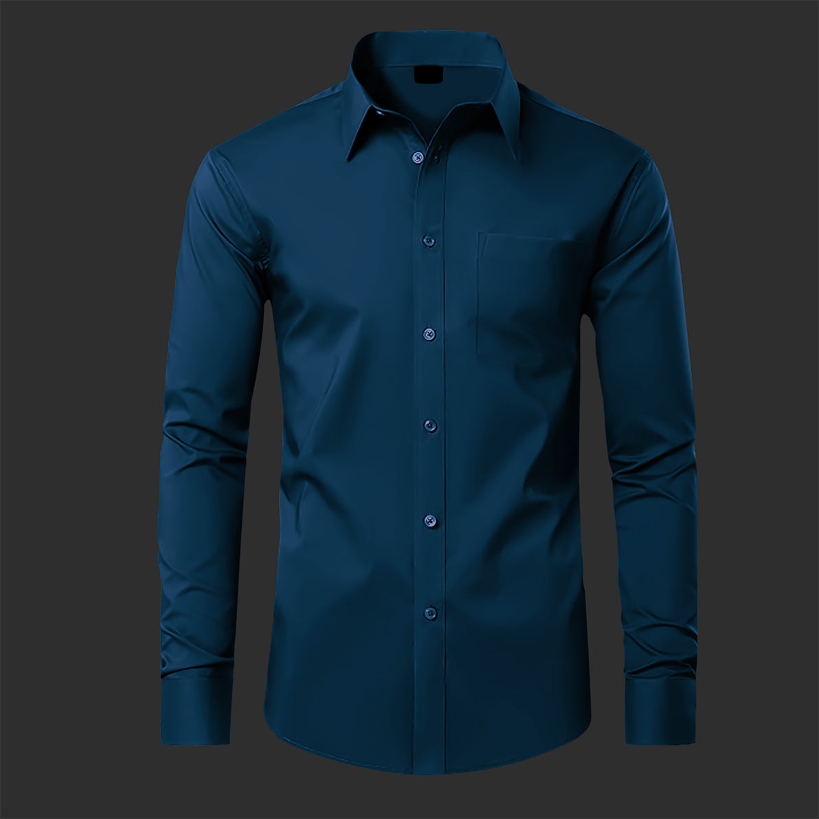 Premium Cotton Solid Shirt for Man (Royal Blue)