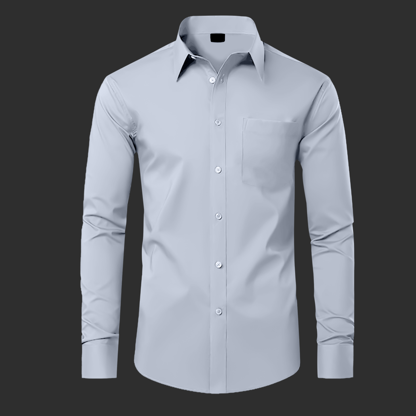 Premium Cotton Solid Shirt for Man (Silver)