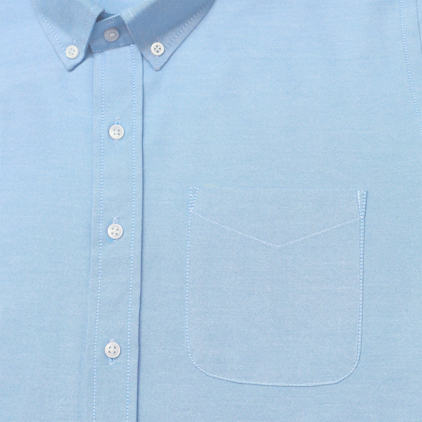 Sky Blue Oxford Cotton Shirt For Man