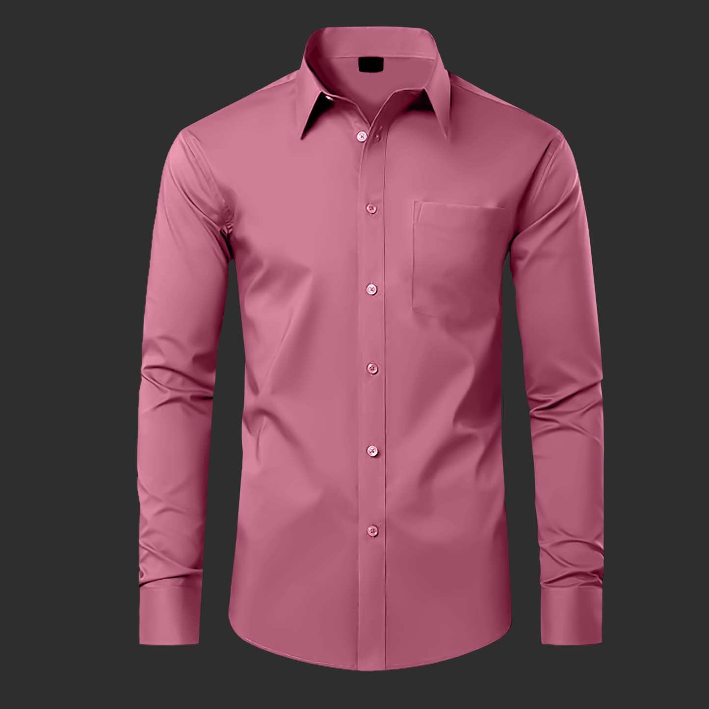 Premium Cotton Solid Shirt for Man (Solid Pink)