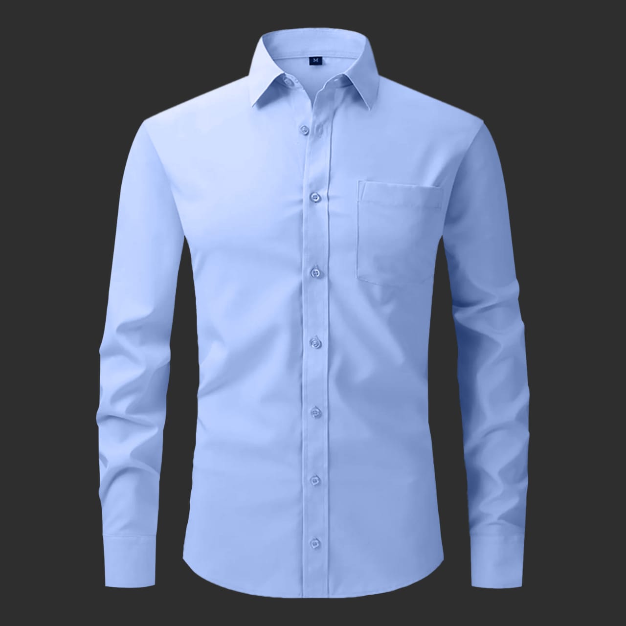 Cotton Solid Shirt for Man (Sky Blue)