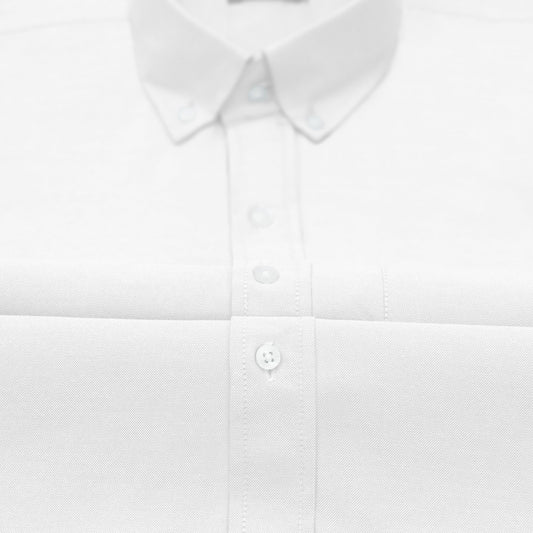 White Oxford Cotton Shirt For Man
