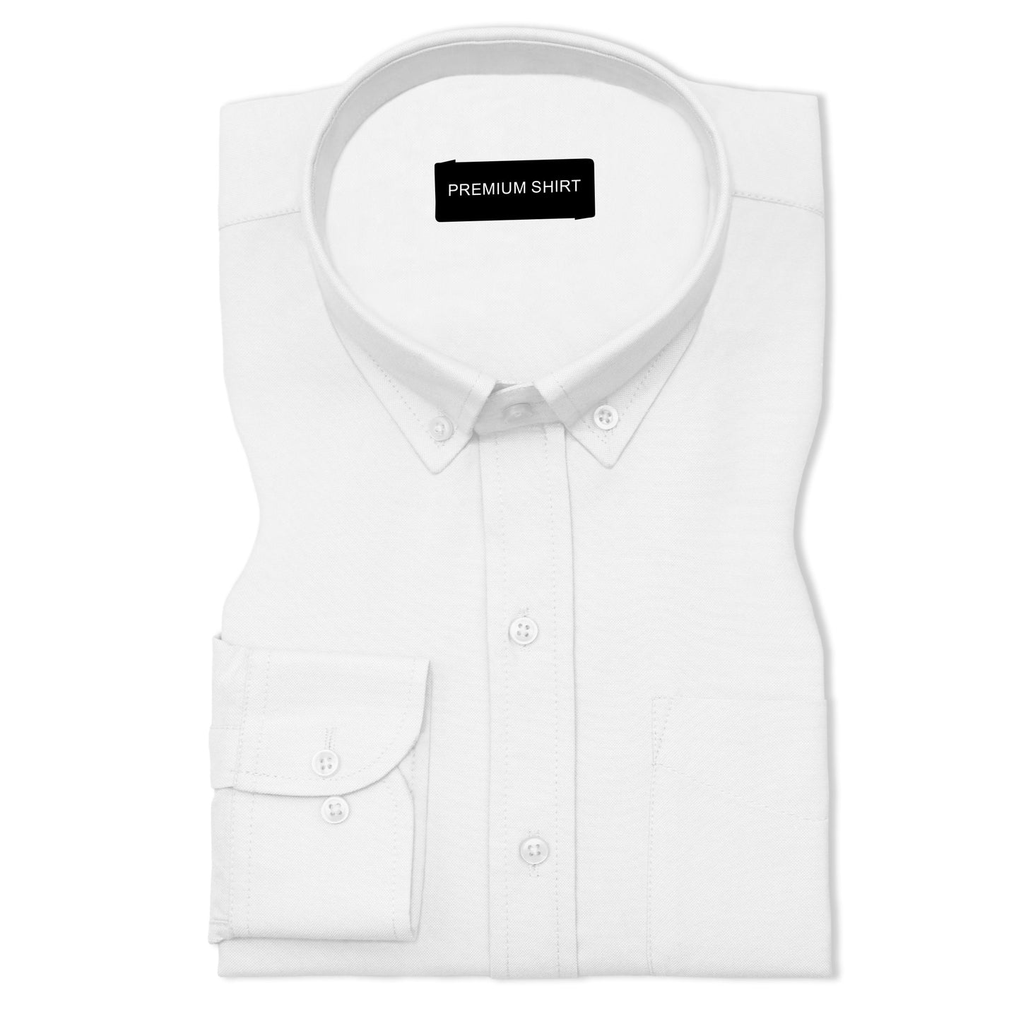 White Oxford Cotton Shirt For Man