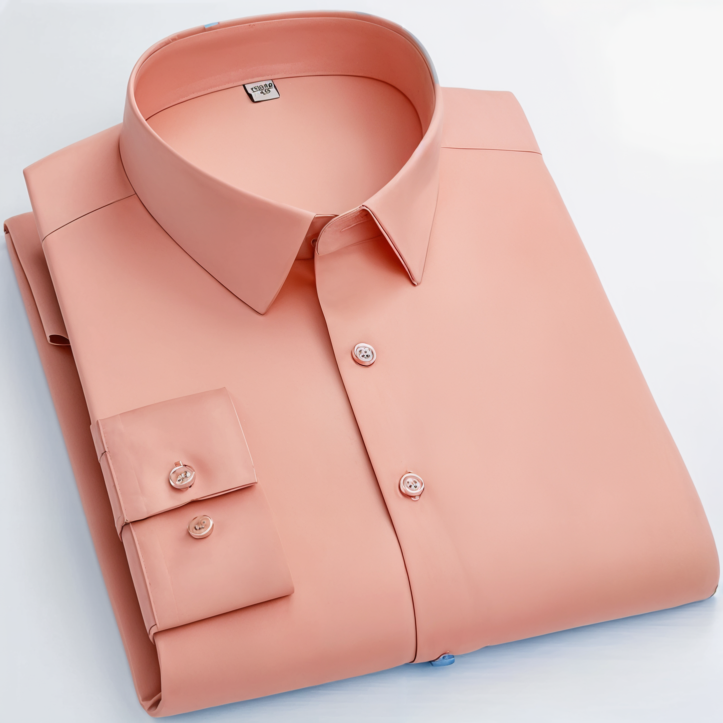 Cotton Blend Solid Shirts (Peech) (FS007)