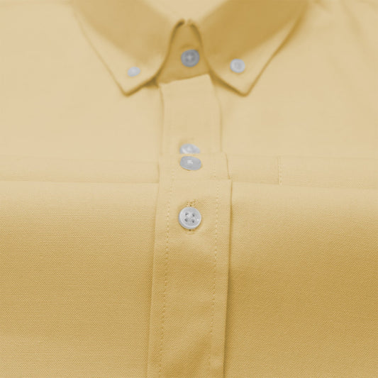Lemon Oxford Cotton Shirt For Man