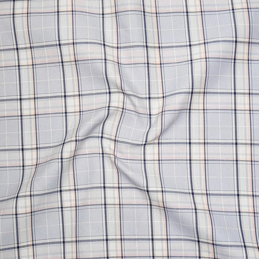 Sky Blue Classic Check Oxford Shirt for Men