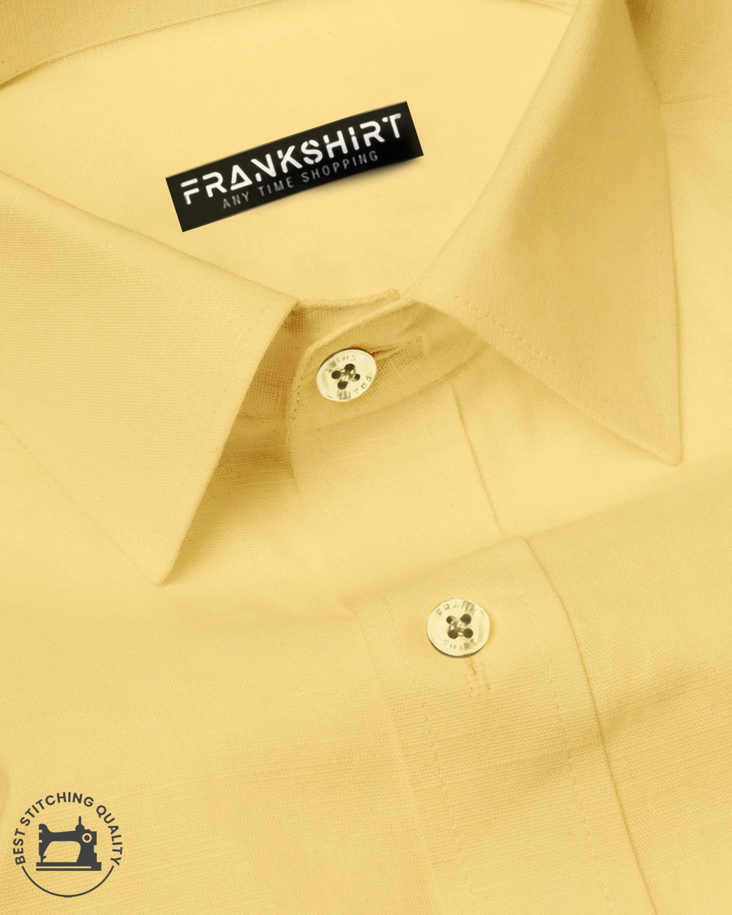 Premium Lemon I Formal Shirt I Regular Fit I Cotton Shirt (FS026)