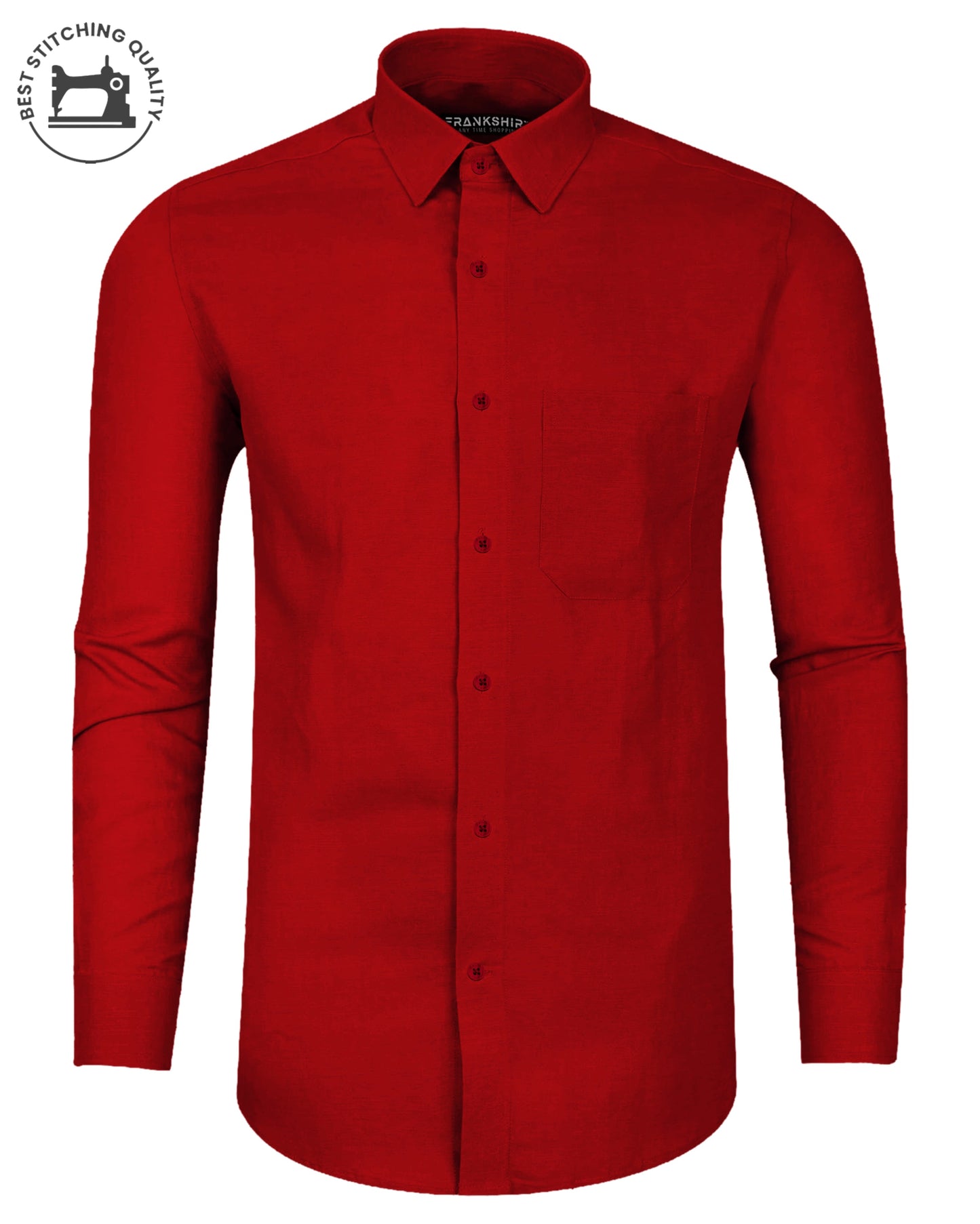 Premium Blood Red I Formal Shirt I Regular Fit I Cotton Shirt(FS020)