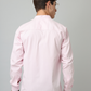 Frankshirt Chinese Collar Light Pink Tailored Fit Cotton Casual Shirt for Man