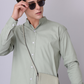 Frankshirt Chinese Collar Pista Tailored Fit Cotton Casual Shirt for Man