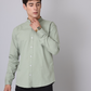 Frankshirt Chinese Collar Pista Tailored Fit Cotton Casual Shirt for Man