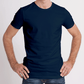 Pack of 3 Half Sleeves T-Shirts for Men 180 GSM (White,Black and Navy Blue)