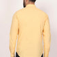 New Yellow Down Button Casual Shirt I 100% Cotton Twill