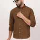 New Mehandi Down Button Casual Shirt I 100% Cotton Twill