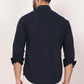 New Navy Blue Down Button Casual Shirt I 100% Cotton Twill