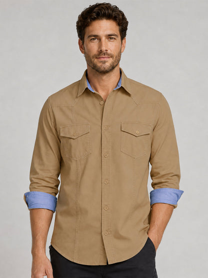 Cargo Style Beige Shirt