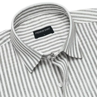 Black Prism Pinstripe Linen Shirt