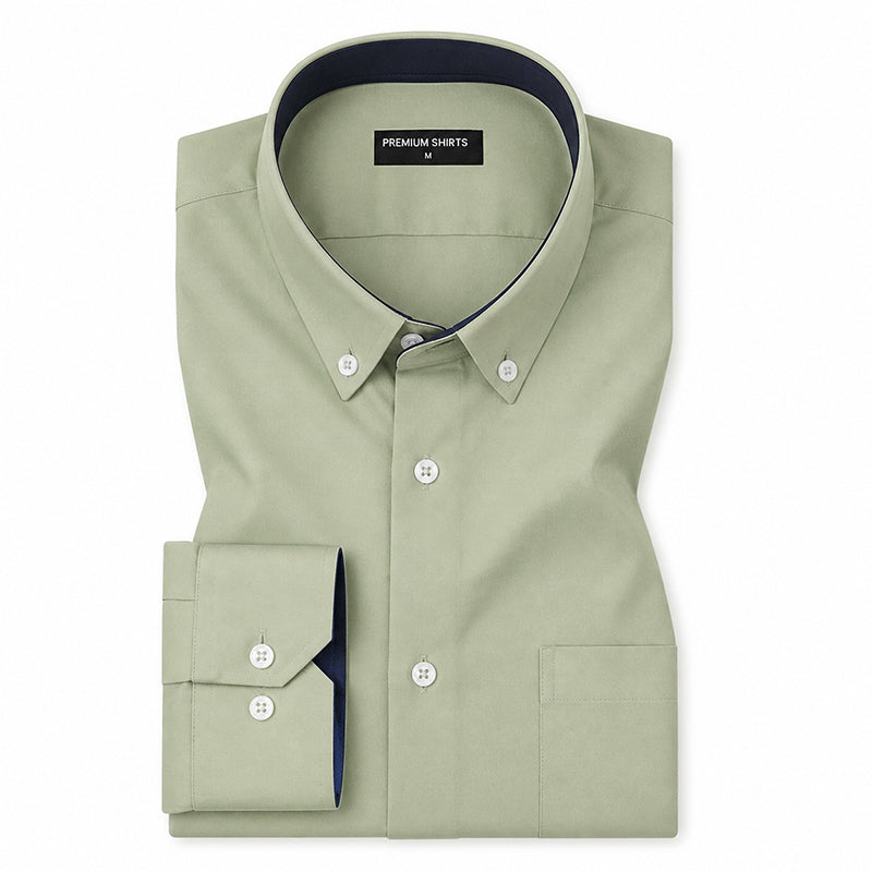 Pista Satin Contrast Collar Shirt for Men