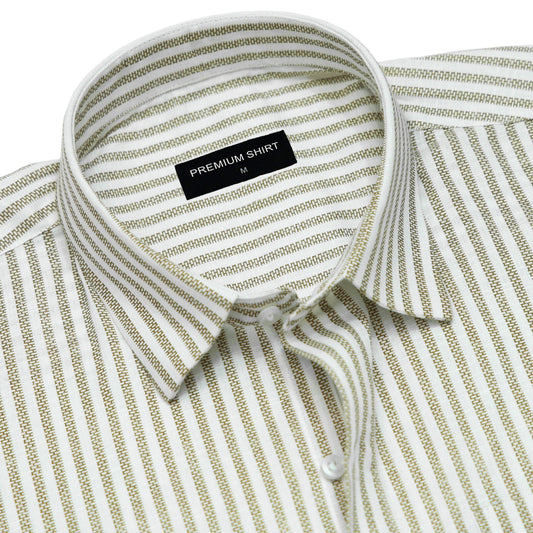 Golden Era Pinstripe Linen Shirt