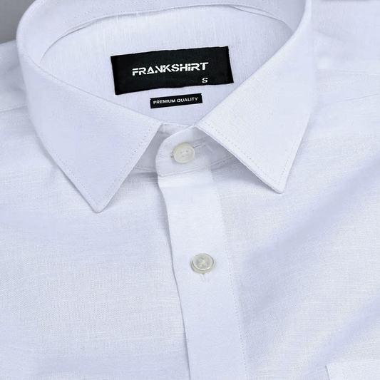 White Linen Shirt for Man