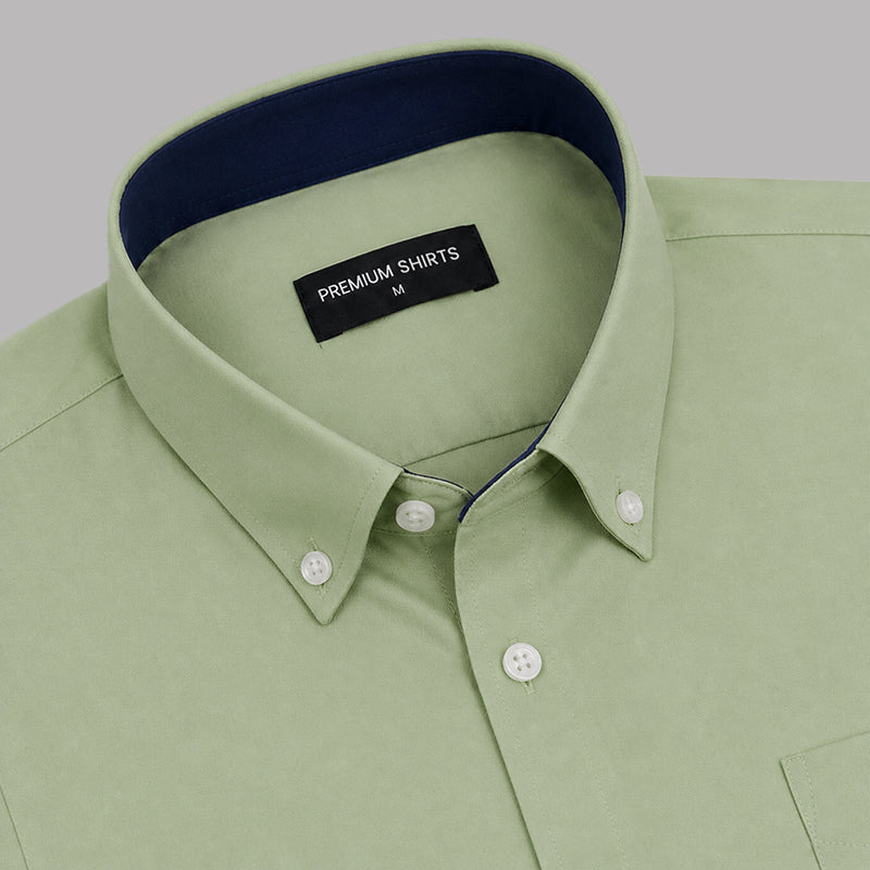 Pista Satin Contrast Collar Shirt for Men