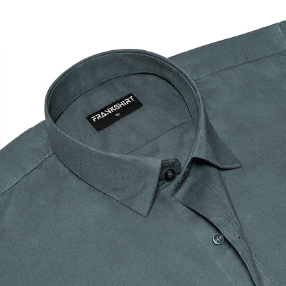 Teal Oxford Cotton Shirt For Men