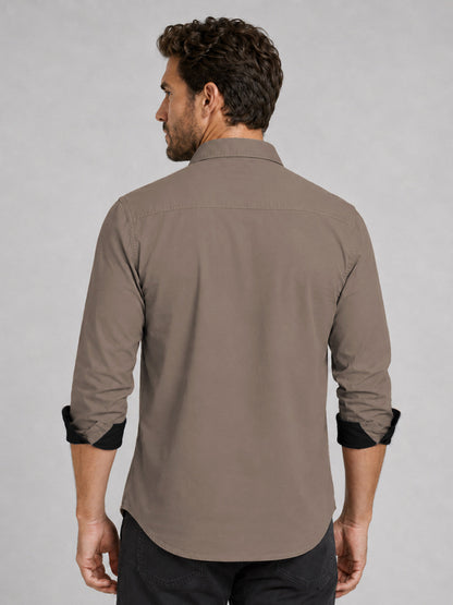 Cargo Style Khaki Shirt