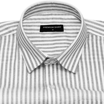 Black Prism Pinstripe Linen Shirt