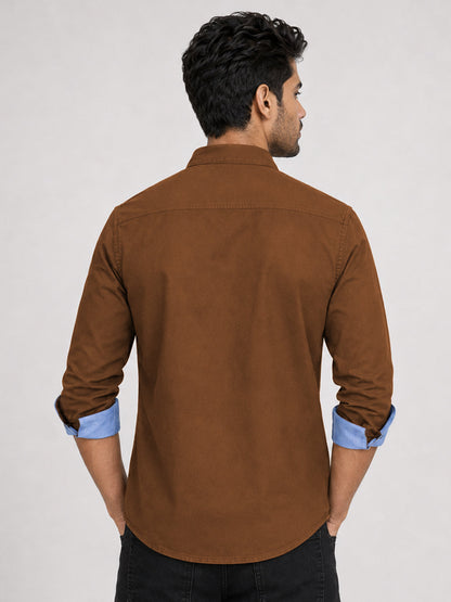 Cargo Style Dutsy Brown Shirt