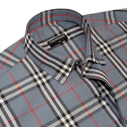 Denim Tartan Check Cotton Shirt For Men