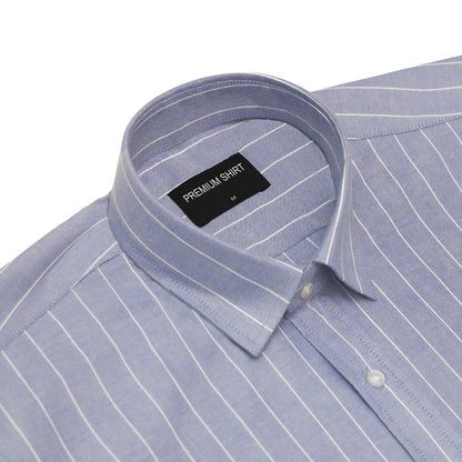 Lavender Pinstripe Oxford Shirt