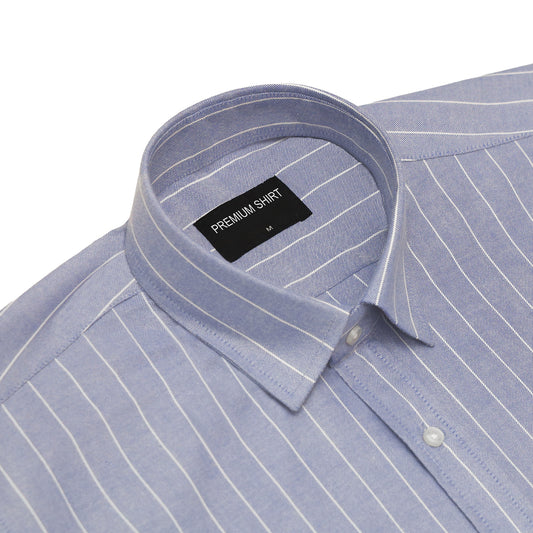 Lavender Pinstripe Oxford Shirt