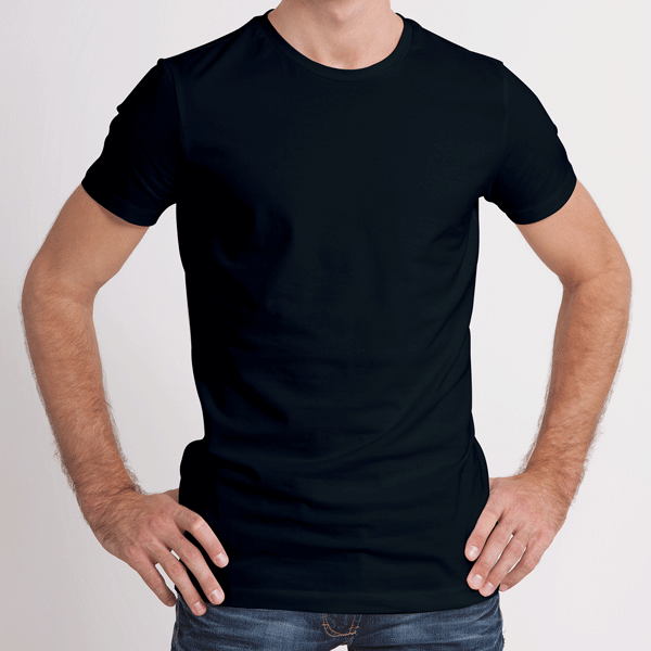 Pack of 3 Half Sleeves T-Shirts for Men 180 GSM (Mustard, Black and Navy Blue)