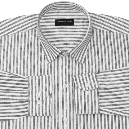 Black Prism Pinstripe Linen Shirt
